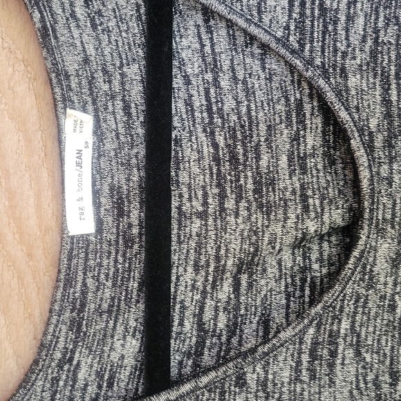 Rag & Bone Jeans Black and Gray Marles Twist Back Tank Size Small - Picture 3 of 6